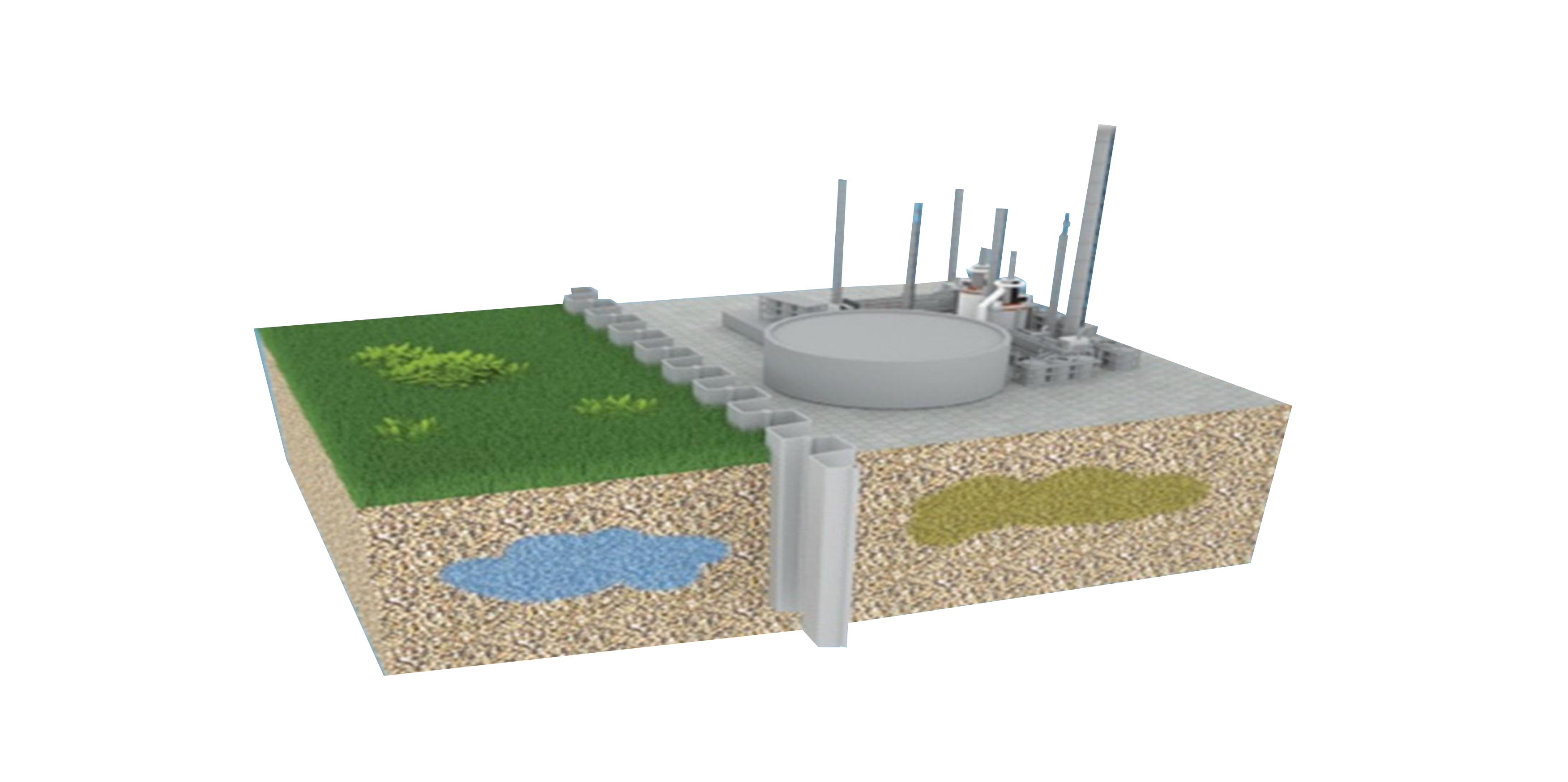 Противофильтрационная завеса в промышленности